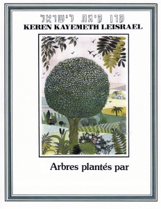 Plusieurs arbres avec votre message libre